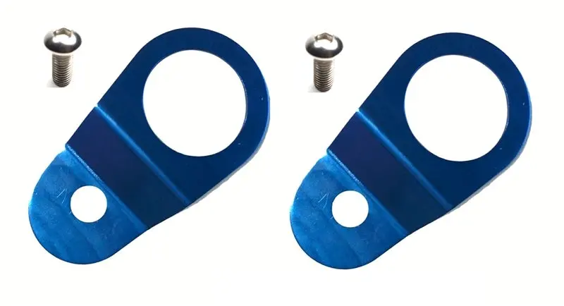 Torque Solution Radiator Mount Combo With Inserts (Blue) : Mitsubishi Evolution 7/8/9 1