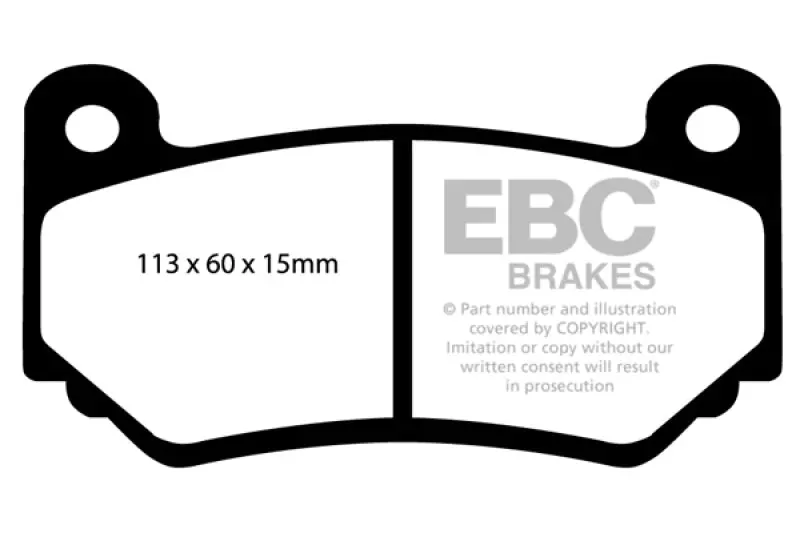 Ebc Ap Racing Cp7600 Caliper Redstuff Brake Pads 1