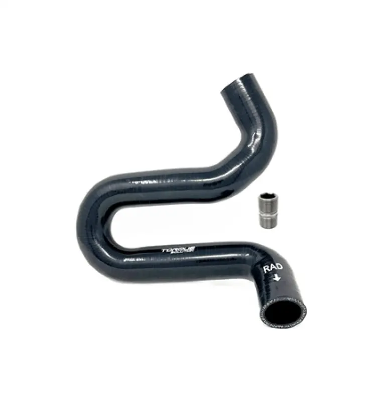 Torque Solution 2015+ Ford Mustang Gt S550 Lower Radiator Hose  / Oem Oil Cooler Delete Kit - Black 1