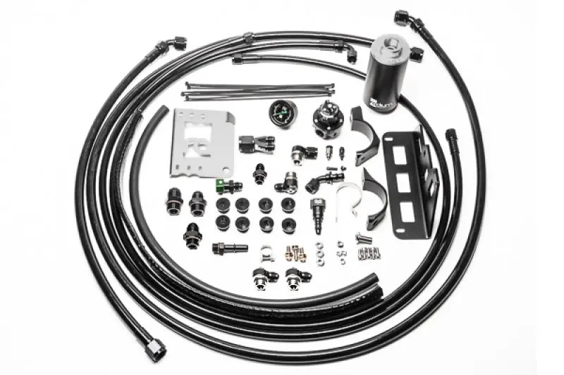 Radium Engineering 08-15 Cadillac Cts-V Fuel Hanger Plumbing Kit - Stainless Filter 1