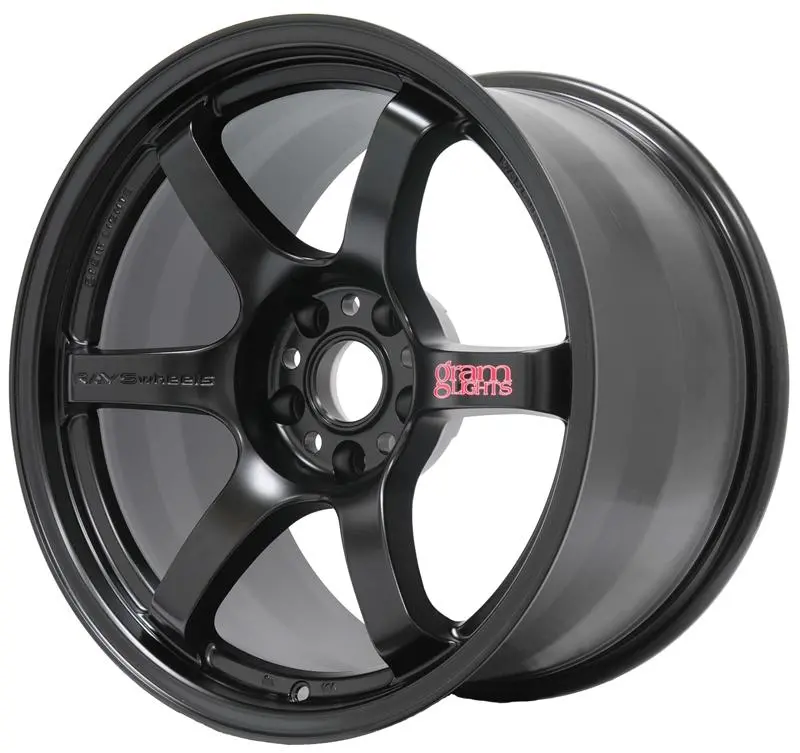 Gram Lights 57Dr 17X9.0 +22 5-114.3 Semi Gloss Black Wheel 1