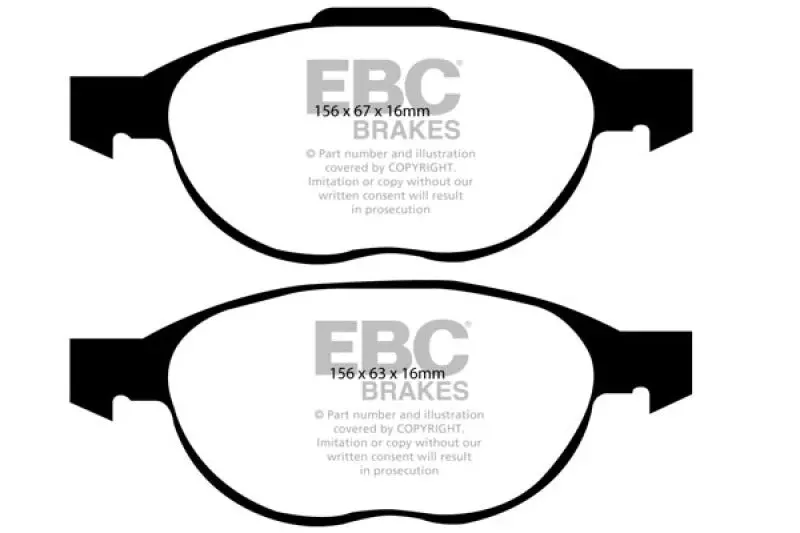 Ebc 12-18 Ford C-Max 2.0L Hybrid Bluestuff Front Brake Pads 1