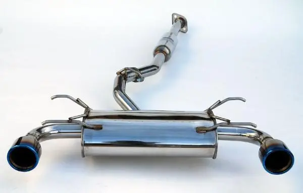 Invidia Subaru Brz / Scion Frs Q300 W/ Rolled Titanium Tips Cat- Back Exhaust (Blue Edge) 1