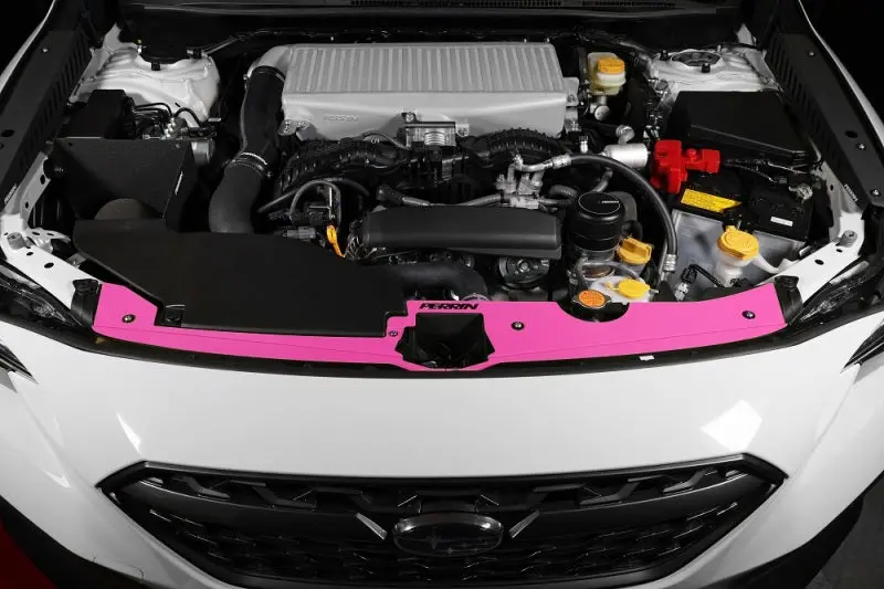 Perrin 2022+ Subaru Wrx Radiator Shroud - Hyper Pink 1