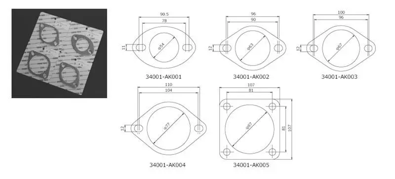 Hks Gasket 85Mm Universal Ex (2Pcs) 1