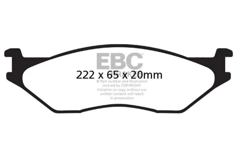 Ebc 02-05 Ford Econoline E550 Yellowstuff Front Brake Pads 1