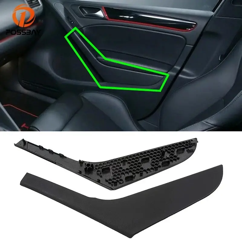 For Vw Golf Mk6 2009-2013  Side Front Inner Door Handle Covers 1