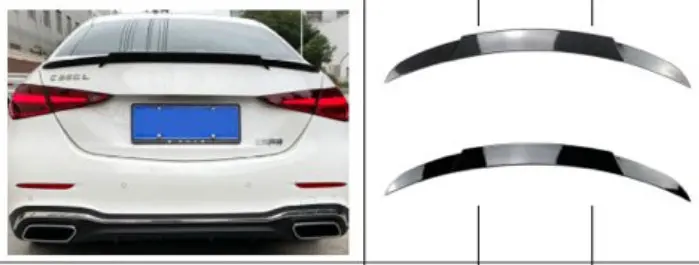 Mercedes W206 4Dr Brabus Boot Spoiler 1