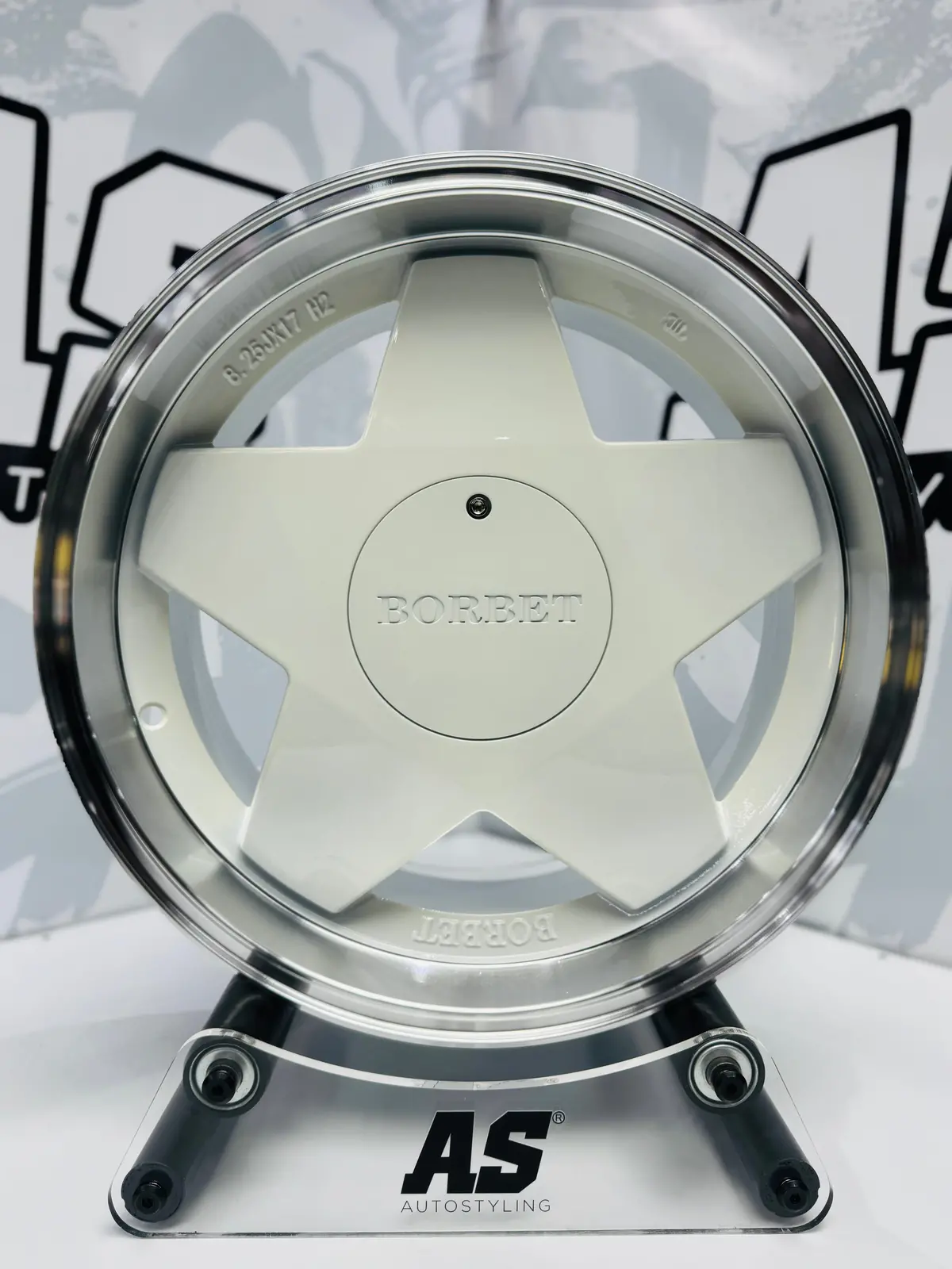 17” As- Borb 4X100 & 5X100 White Wheels 1