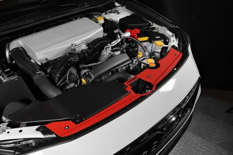 Perrin 2022+ Subaru Wrx Radiator Shroud - Red Wrinkle 1