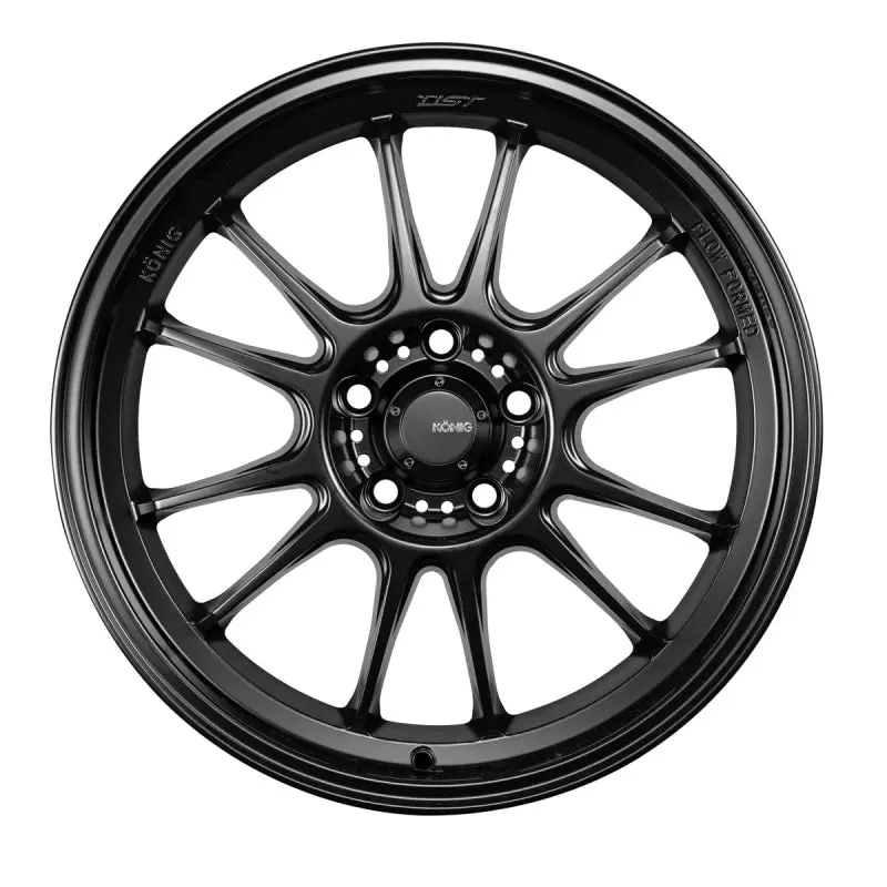 Konig Hypergram 18X12 5X120 Et20 Matte Black Wheel 1