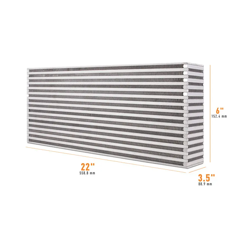 Mishimoto Universal Air-To-Air Intercooler Core - 22In / 6In / 3.5In 1