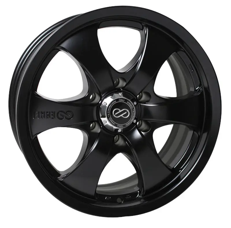 Enkei M6 Universal Truck & Suv 20X9 30Mm Offset 6X139.7 Bolt Pattern 78Mm Bore Black Wheel 1