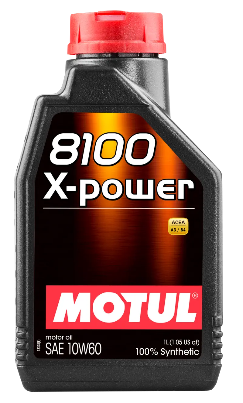 Motul 1L Synthetic Engine Oil 8100 10W60 X-Power - Acea A3/B4 2