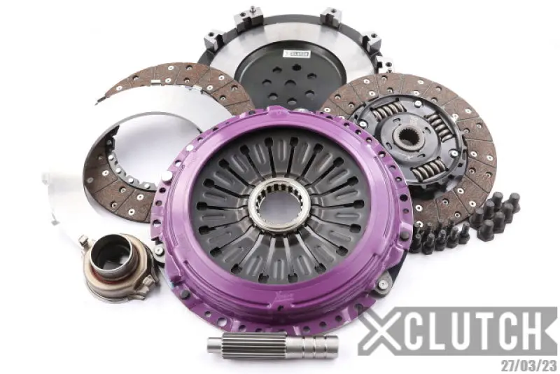 Xclutch 1997 Mitsubishi Lancer Evo Iv 2.0L 10.5In Twin Sprung Organic Clutch Kit 1