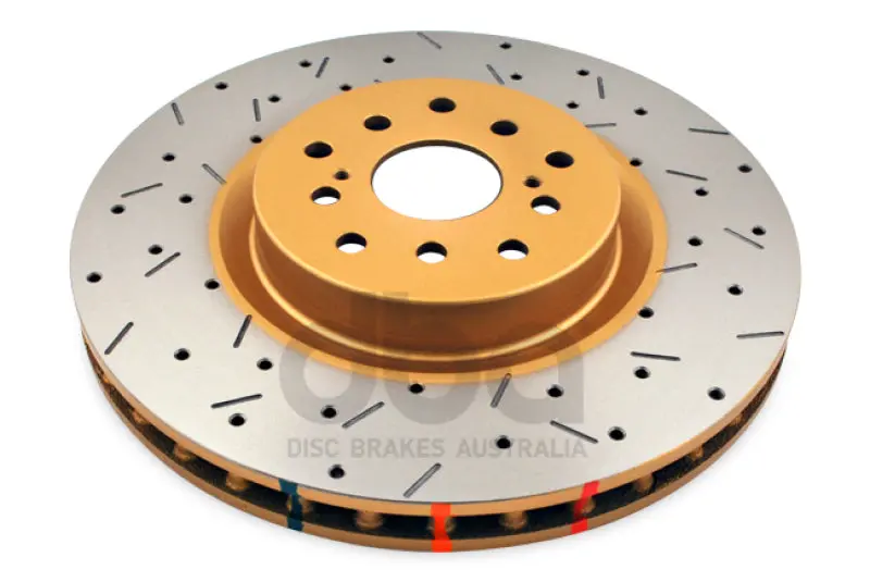 Dba 04-12 Subaru Sti/2017 Brz W/Perf. Pkg. 10 Stud Hole Front Drilled & Slotted 4000 Series Rotor 1