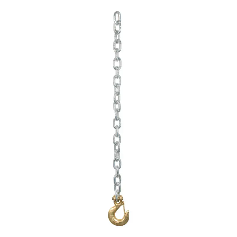 Curt Heavy-Duty 35-Inch Safety Chain With Clevis Hook – 16,200-Pound Capacity, Yellow Zinc Finish 1