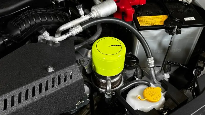 Perrin 15-25 Subaru Wrx & 13-25 Brz/Fr-S/86/Gr86 Oil Filter Cover - Neon Yellow 1