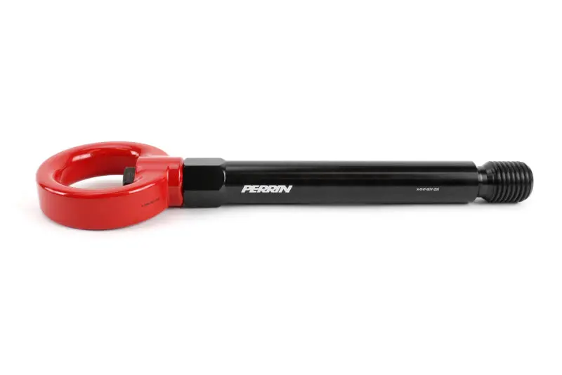 Perrin 17-21 Honda Civic Si/Type R/Touring/Hatchback Tow Hook Kit Rear - Red 1