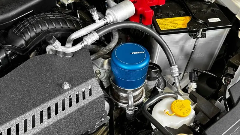 Perrin 15-25 Subaru Wrx & 13-25 Brz/Fr-S/86/Gr86 Oil Filter Cover - Blue 1