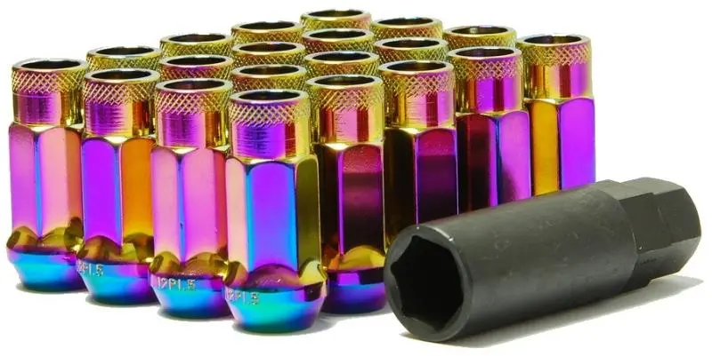 Wheel Mate Muteki Sr48 Open End Lug Nuts - Neon 12X1.50 48Mm 1
