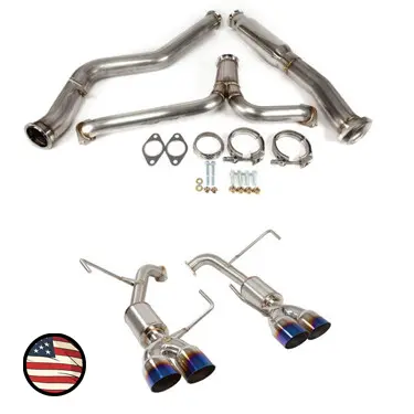 Catback Exhaust - 2015-2021 Wrx, 2015-2018 Sti - 4" Muffler - 3.5" Single Wall Tips 1