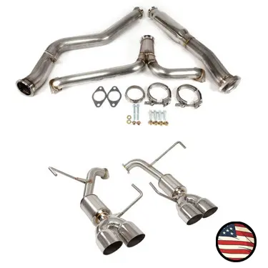 Catback Exhaust - 2022+ Subaru Wrx - 4" Muffler - 3.5" Single Wall Tips 1