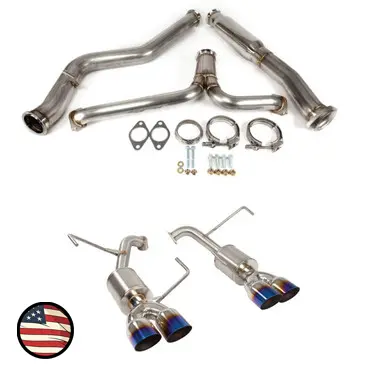 Catback Exhaust - 2022+ Subaru Wrx - 5" Muffler - 3.5" Single Wall Neochrome Tips 1