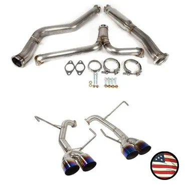 Axleback Exhaust - 2022+ Subaru Wrx - Muffler Delete - 3.5" Single Wall Tips 1