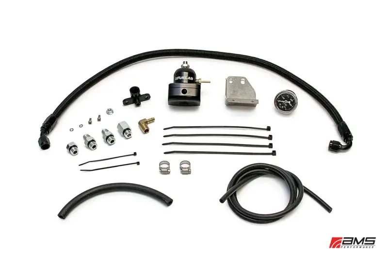 Ams Performance 08-15 Mitsubishi Evo X Fuel Pressure Regulator Kit - Black 2