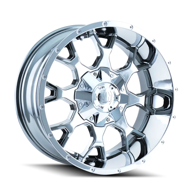 Mayhem 8015 Warrior 18X9 / 5X114.3 Bp / 18Mm Offset / 87Mm Hub Chrome Wheel 1