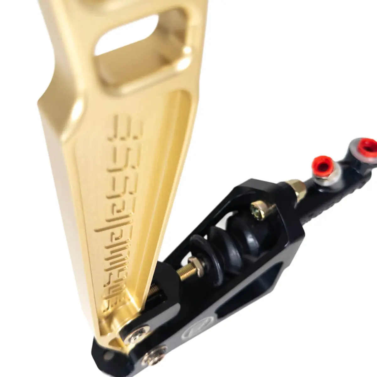 Nameless Performance Hydraulic Handbrake - Short (13") Gold Handle - Pass Through 1