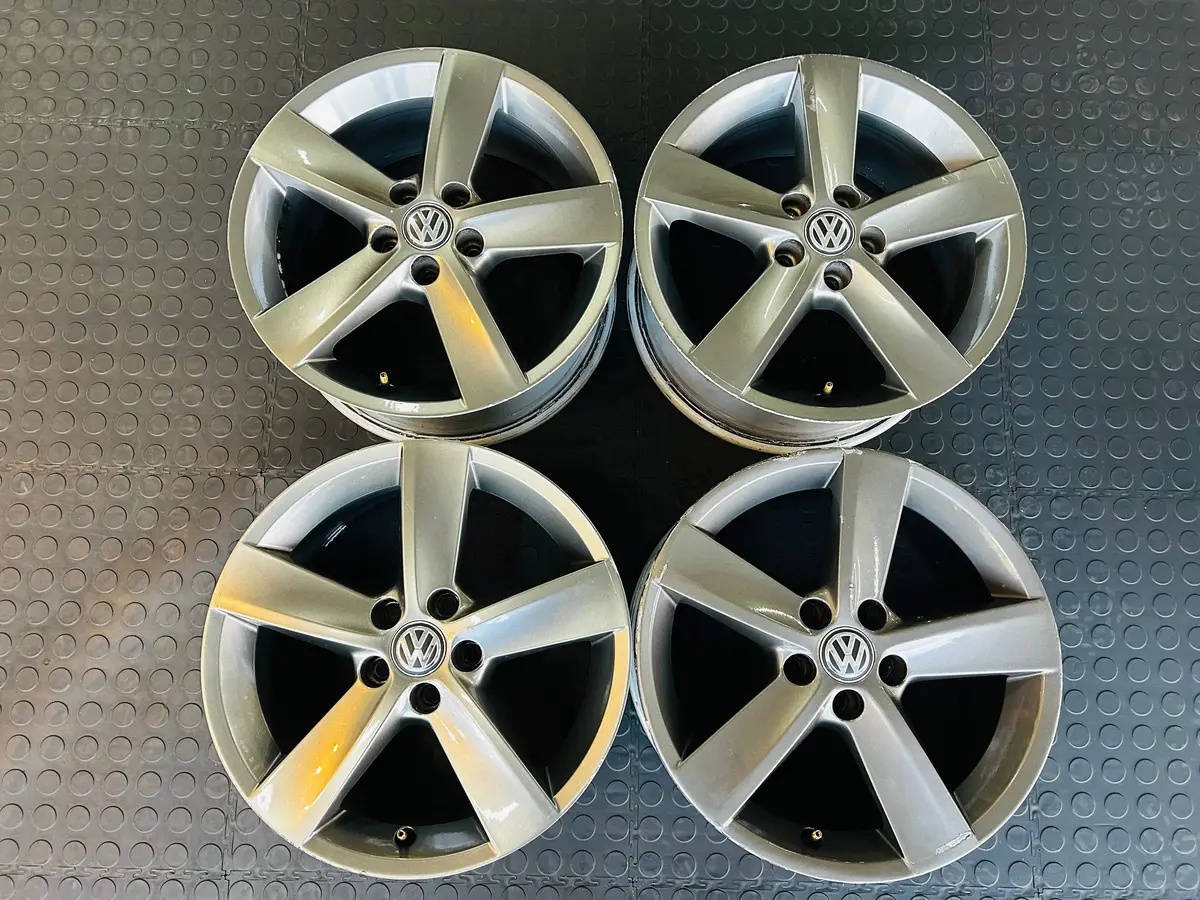 16” Oem Polo  Rivazza Used Rims Made By Borbet Grey 1