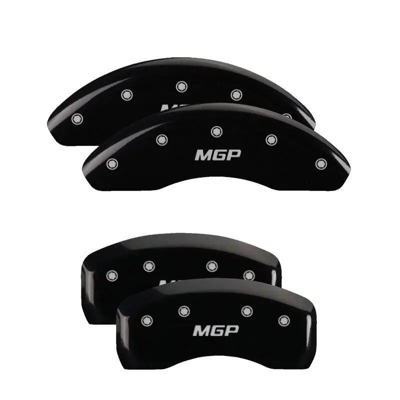 Mgp 4 Caliper Covers Engraved Front Jeep Engraved Rear Jeep Grill Logo Black Finish Silver Ch 2