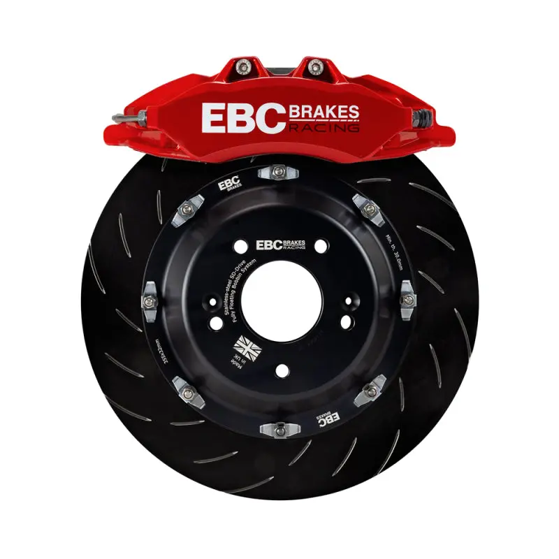 Ebc Racing 92-05 Bmw 3-Series E36/E46 Red Apollo-6 Calipers 355Mm Rotors Front Big Brake Kit 1