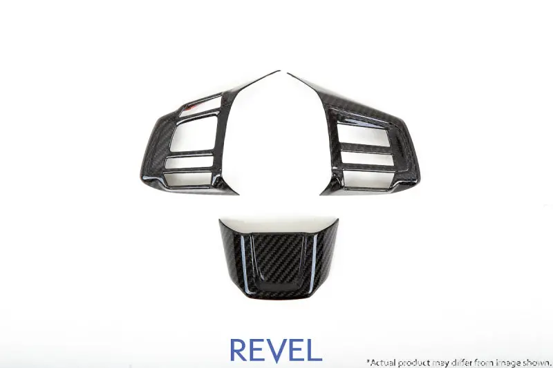 Revel Gt Dry Carbon Steering Wheel Insert Covers 15-18 Subaru Wrx/Sti - 3 Pieces 1