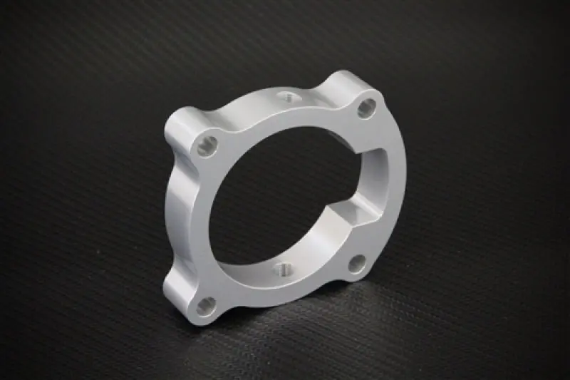 Torque Solution Throttle Body Spacer (Silver): Hyundai Genesis Coupe 2.0T 2010-2012 1