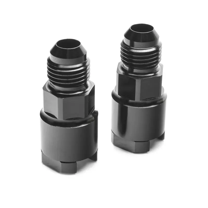 Cobb 04-21 Subaru Sti / Wrx 06-21 -6 An Adapter Fittings Black - Set Of 2 1