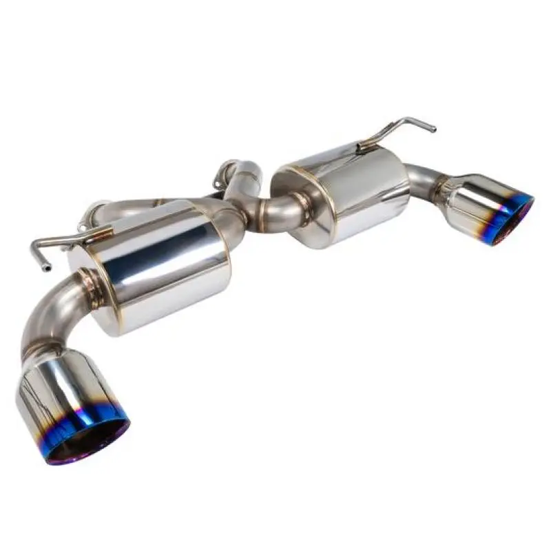 Remark Nissan 370Z (Z34) V2 Axle Back Exhaust W/ Burnt Stainless Steel Double Wall Tip 1