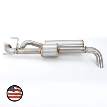 Axleback Exhaust - 2024+ Crosstrek 2.5L - Dual Chamber - Turndown 1