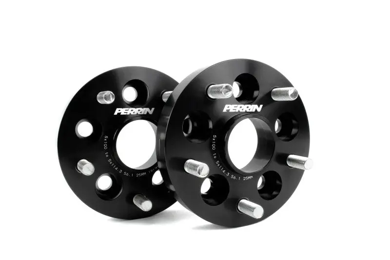 Perrin Wheel Adapter 25Mm Bolt-On Type 5X100 To 5X114.3 W/ 56Mm Hub (Set Of 2) 1