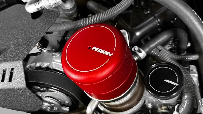 Perrin 15-25 Subaru Wrx & 13-25 Brz/Fr-S/86/Gr86 Oil Filter Cover - Red 1