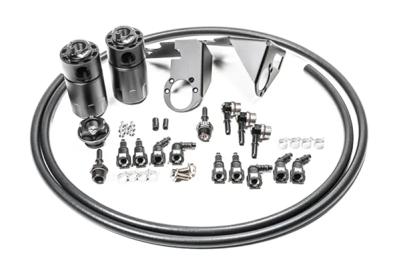 Radium Engineering 05-13 Chevrolet Corvette Fluid Lock Dual Catch Can Kit 1
