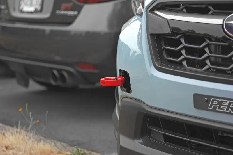 Perrin 22-25 Subaru Wrx / 18-23 Crosstrek / 20-25 Obxt / 17-23 Impreza Tow Hook Kit (Front) - Red 1