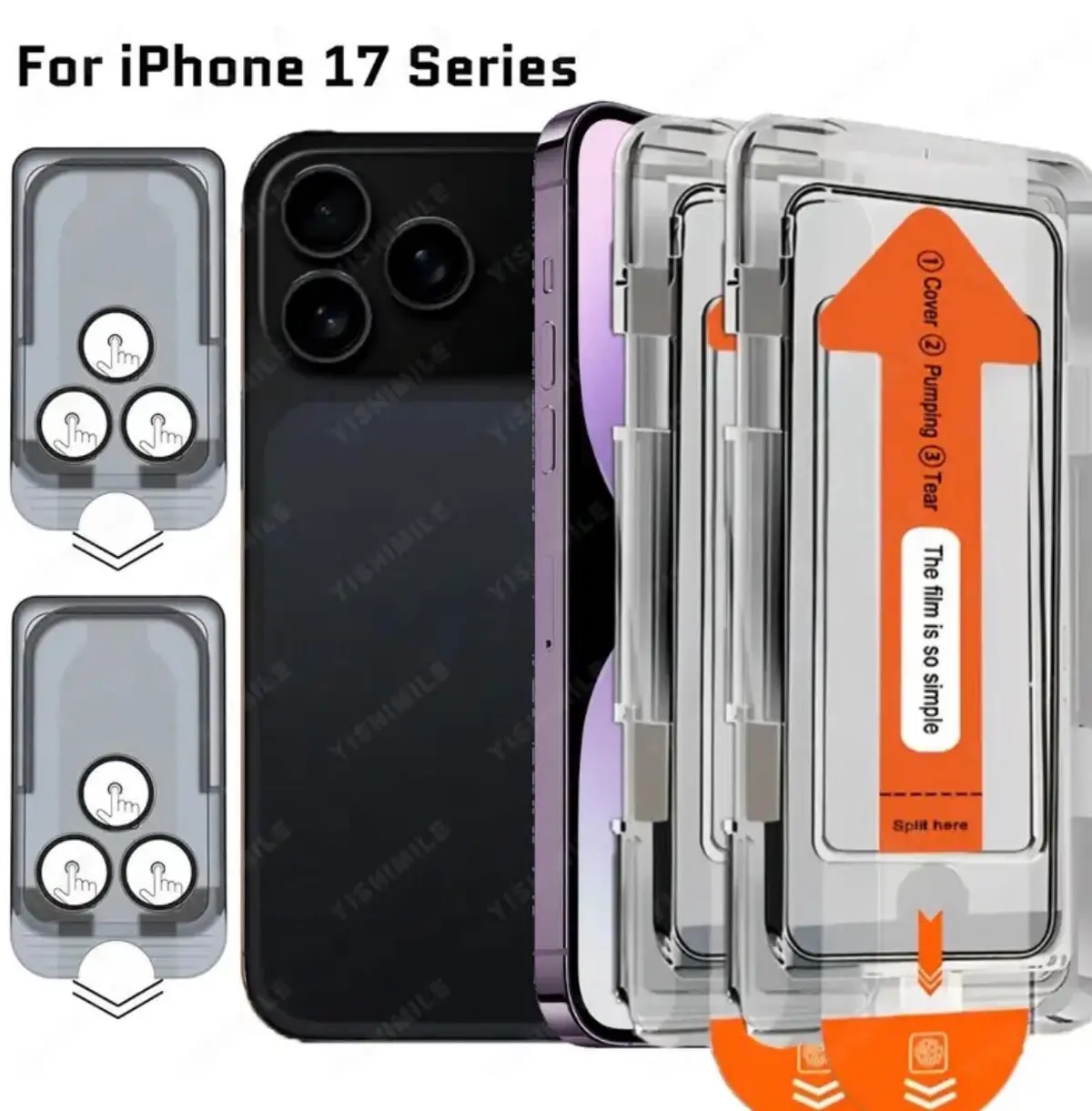 Iphone 17 Pro Max Screen Protector + Camera Lens Protector Combo 1