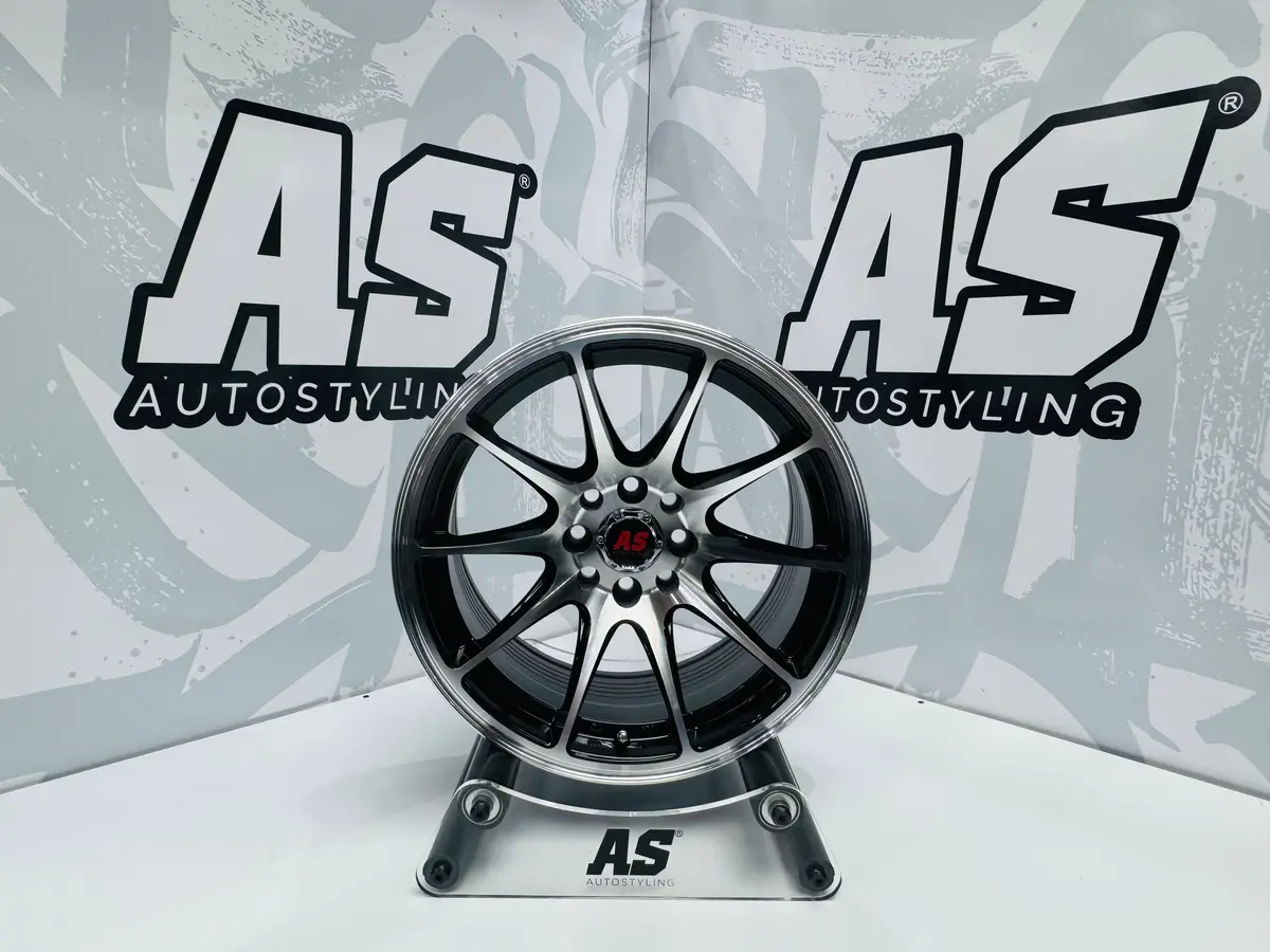 15” As Xxr - M7549 4X100 4X108 Machine Black 2