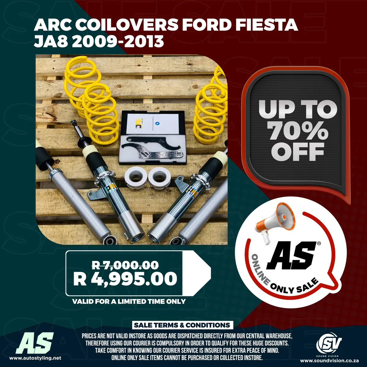 Arc Coilovers Ford Fiesta Ja8 2009-2013 1