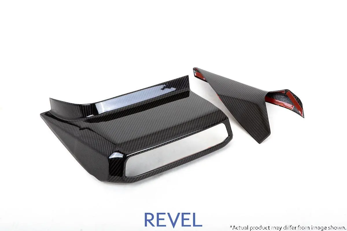 Revel Gt Dry Carbon Center Console Cover 2020 Toyota Gr Supra - 2 Pieces 1