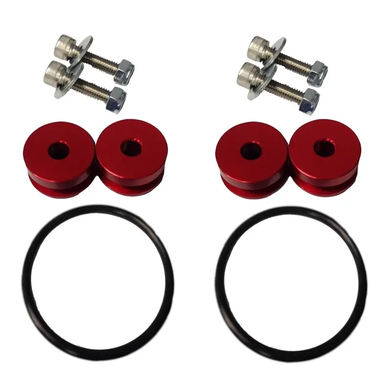 Torque Solution Billet Bumper Quick Release Kit (Red): Universal 1