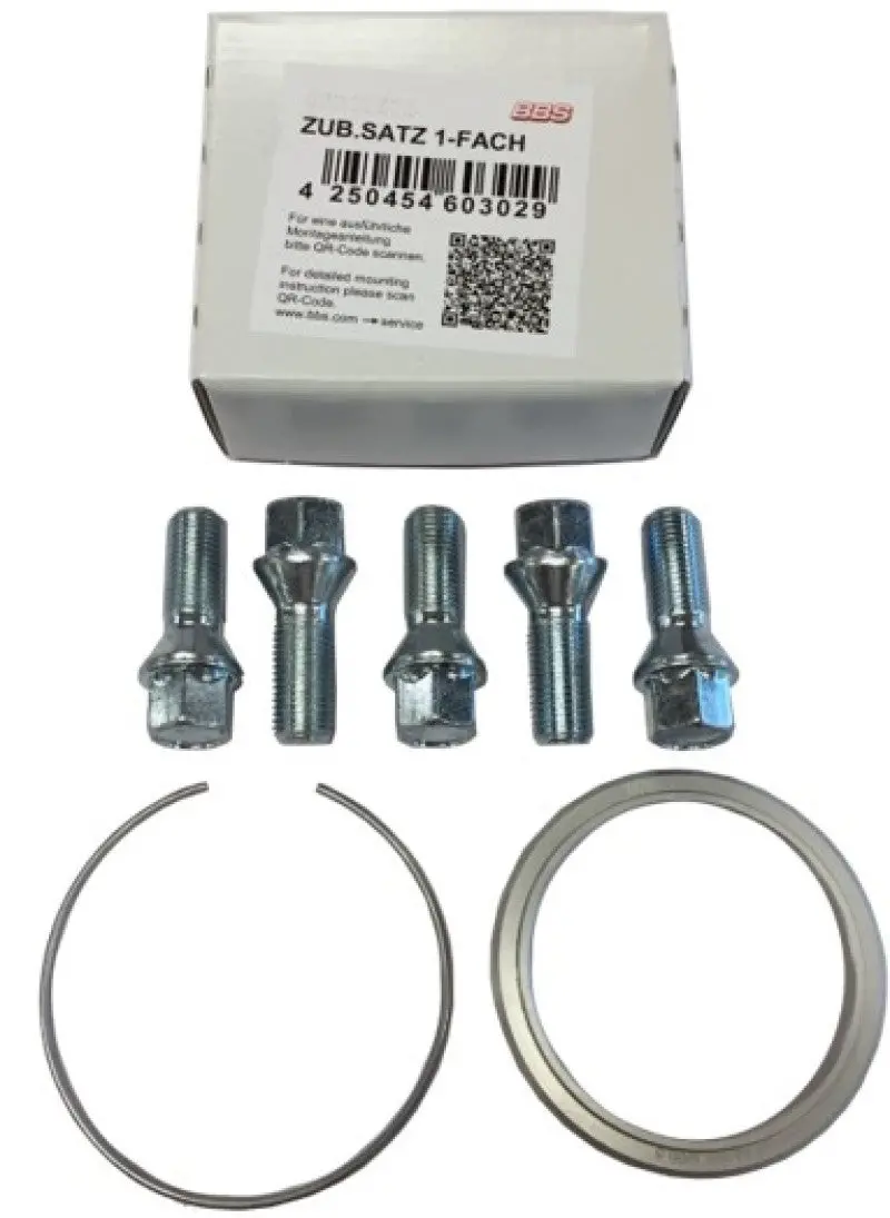 Bbs Pfs Kit - Audi - Includes 82Mm Od - 66.5Mm Id Ring / 82Mm Clip / Lug Bolts 1